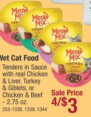 Menards Wet Cat Food offer
