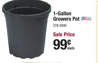 Menards 1-Gallon Growers Pot offer