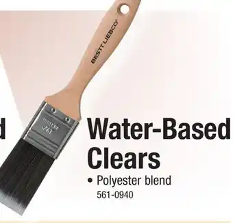 Menards Water-Based Clears offer