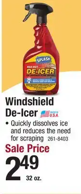 Menards Windshield De-Icer offer