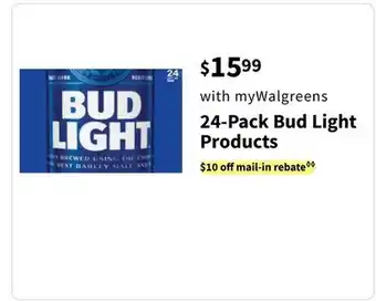 Walgreens 24-Pack Bud Light Products offer