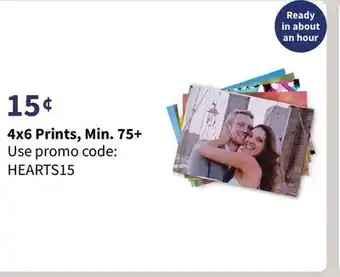 Walgreens 4x6 Prints, Min. 75+ offer