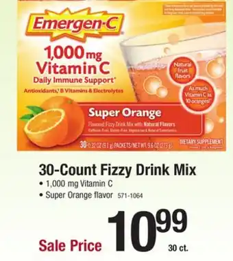 Menards 30-Count Fizzy Drink Mix offer