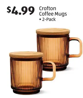 Aldi Crofton Coffee Mugs offer