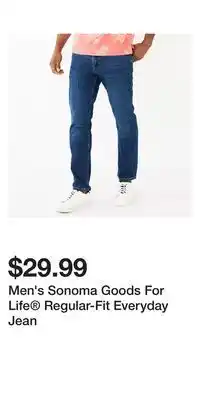 Kohl's Men's Sonoma Goods For Life Regular-Fit Everyday Jean offer