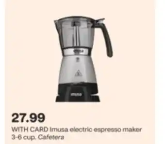 CVS Imusa electric espresso maker 3-6 cup offer