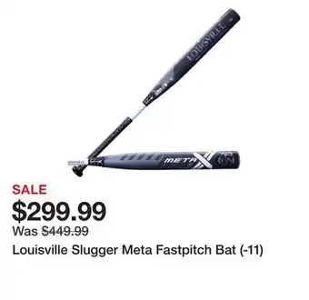 Dick's Sporting Goods Louisville Slugger Meta Fastpitch Bat (-11) offer