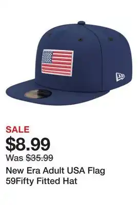 Dick's Sporting Goods New Era Adult USA Flag 59Fifty Fitted Hat offer