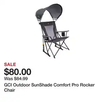 Dick's Sporting Goods GCI Outdoor SunShade Comfort Pro Rocker Chair offer