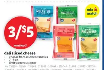 Lidl deli sliced cheese offer