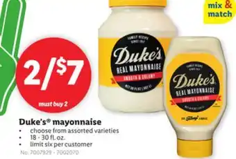 Lidl Duke's mayonnaise offer