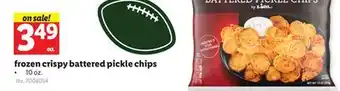 Lidl frozen crispy battered pickle chips offer