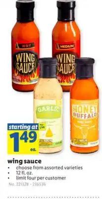 Lidl wing sauce offer