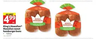 Lidl King's Hawaiian Hawaiian sweet hamburger buns offer