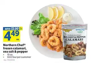 Lidl Northern Chef frozen calamari, sea salt & pepper offer