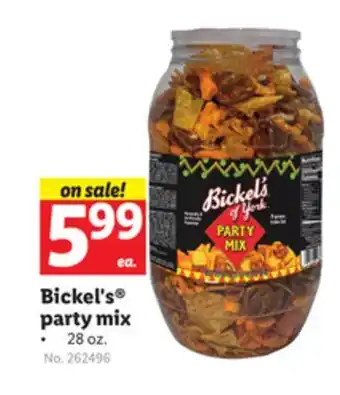 Lidl Bickel's party mix offer