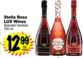 Superior Grocers Stella Rosa LUX Wines offer