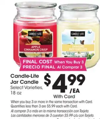 Ralphs Candle-Lite Jar Candle offer