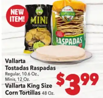 Vallarta Supermarkets Vallarta Tostadas Raspadas offer