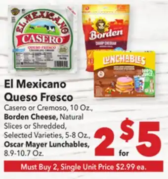 Vallarta Supermarkets El Mexicano Queso Fresco offer