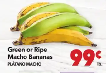 Vallarta Supermarkets Green or Ripe Macho Bananas / PLÁTANO MACHO offer