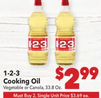 Vallarta Supermarkets 1-2-3 Cooking Oil offer