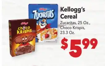 Vallarta Supermarkets Kellogg's Cereal offer