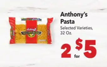 Vallarta Supermarkets Anthony's Pasta offer