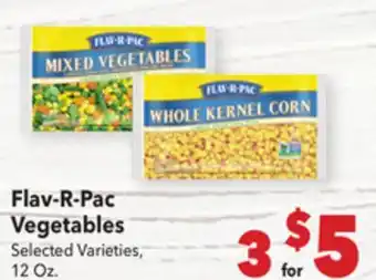 Vallarta Supermarkets Flav-R-Pac Vegetables offer