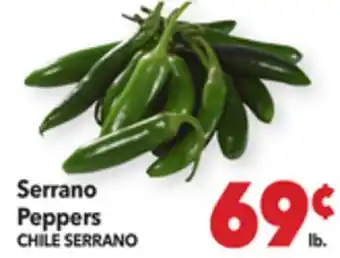 Vallarta Supermarkets Serrano Peppers / CHILE SERRANO offer