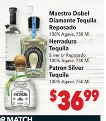 Vallarta Supermarkets Maestro Dobel Diamante Tequila Reposado offer