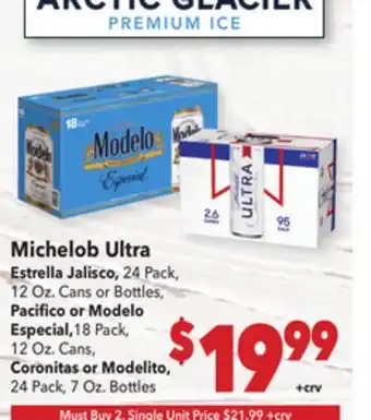 Vallarta Supermarkets Michelob Ultra offer