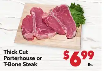 Vallarta Supermarkets Thick Cut Porterhouse or T-Bone Steak offer