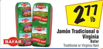 El Super Bafar Traditional or Virginia Ham offer