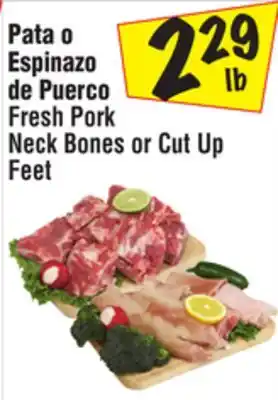 El Super Fresh Pork Neck Bones or Cut Up Feet offer