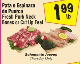 El Super Fresh Pork Neck Bones or Cut Up Feet offer