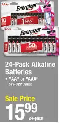 Menards 24-Pack Alkaline Batteries offer