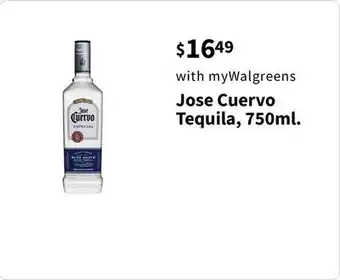 Walgreens Jose Cuervo Tequila, 750ml offer