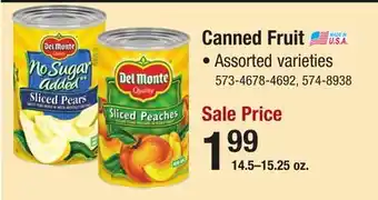 Menards Canned Fruit offer