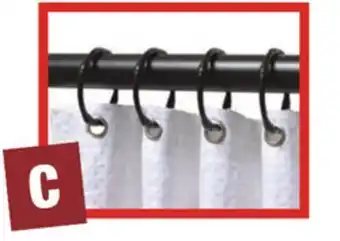 Menards 12-Count Shower Curtain Rings offer