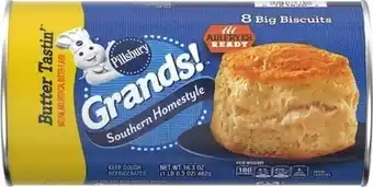 Kroger Pillsbury Grands Biscuits, Crescents or Cinnamon Rolls offer