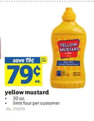 Lidl yellow mustard offer