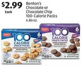 Aldi Benton's Chocolate or Chocolate Chip 100-Calorie Packs offer