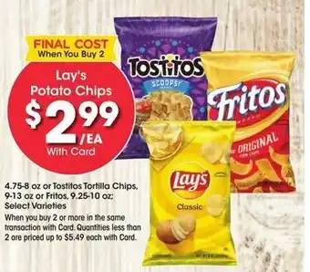 Kroger Lay's Potato Chips offer