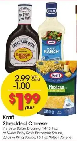 Kroger Kraft Shredded Cheese offer