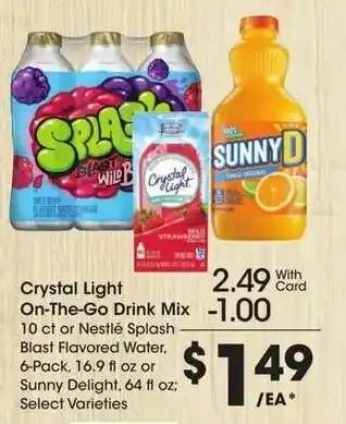 Kroger Crystal Light On-The-Go Drink Mix offer