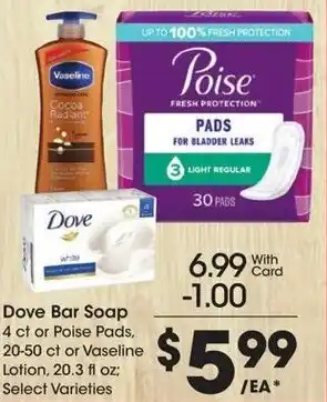 Kroger Dove Bar Soap offer