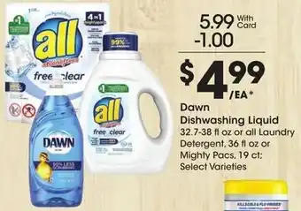 Kroger Dawn Dishwashing Liquid offer