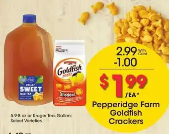 Kroger Pepperidge Farm Goldfish Crackers offer