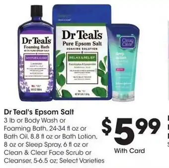 Kroger Dr Teal's Epsom Salt offer